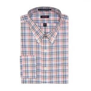 NEW BROOKWOOD men's tailored fit shirt in pink/blue/grey